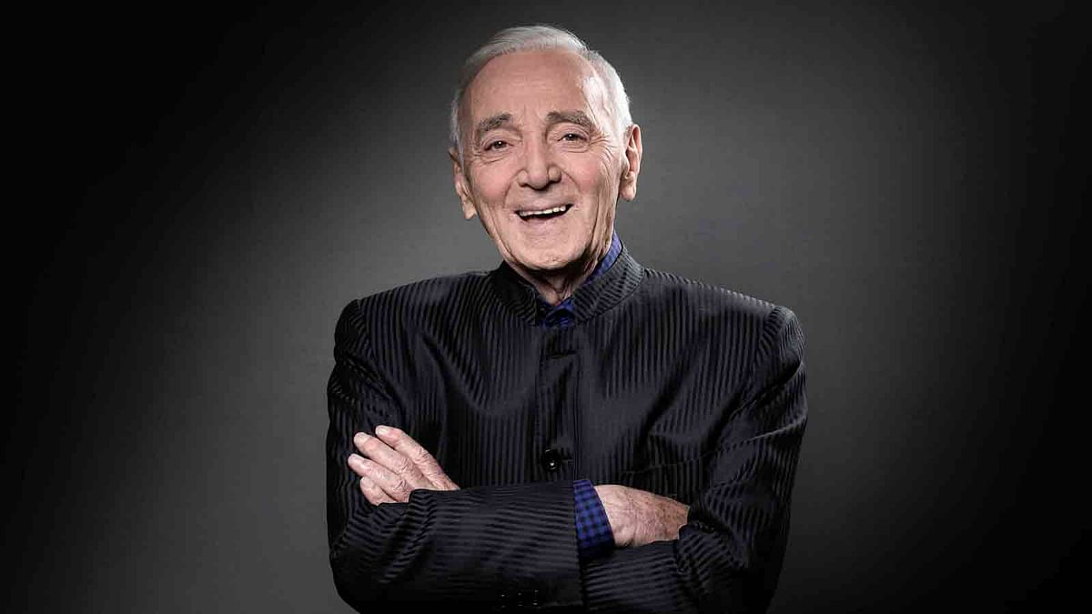 In this file photo taken on 16 November, 2017, French-Armenian singer Charles Aznavour poses during a photo session in Paris. Photo: AFP