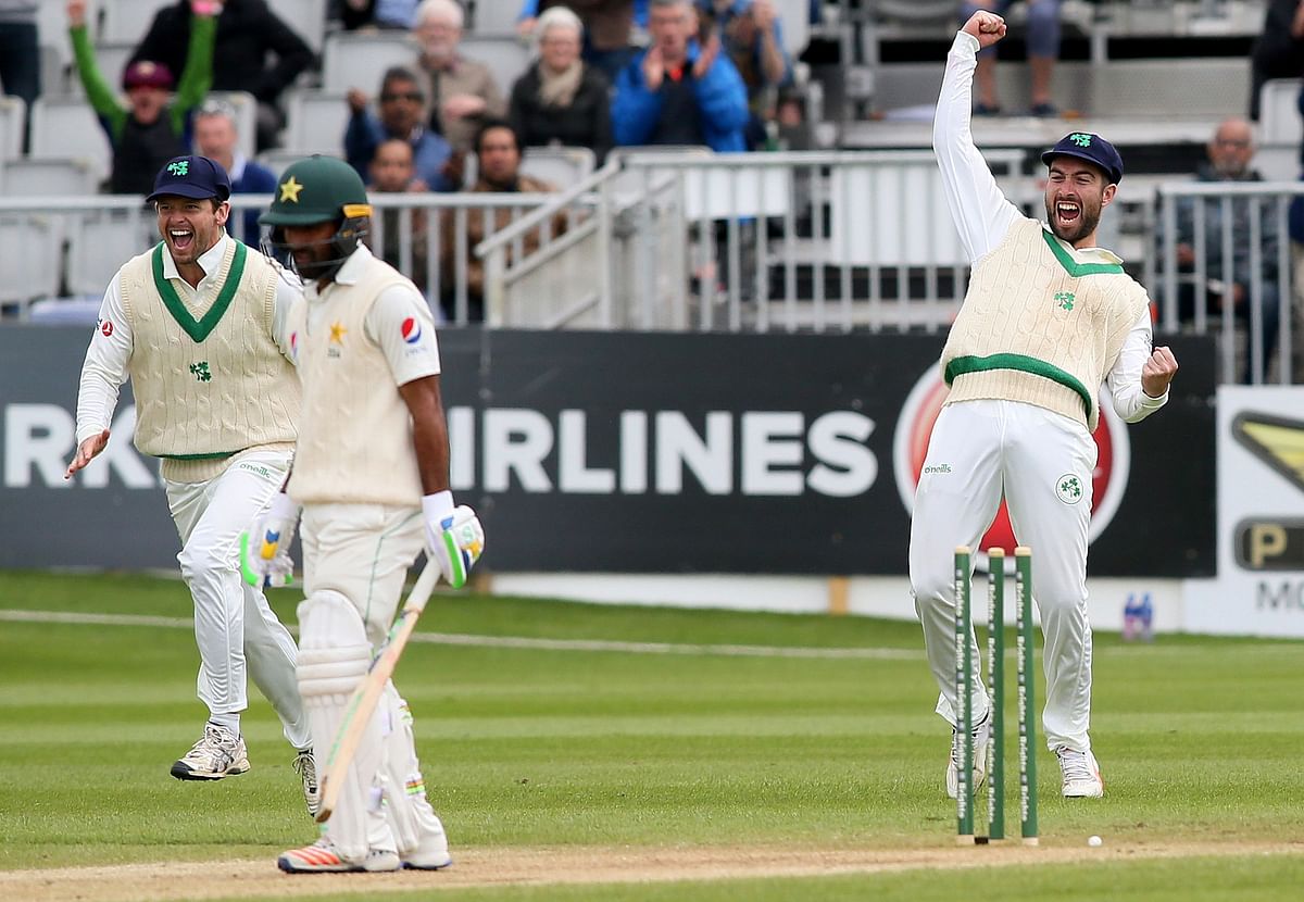 Debutants Ireland gave Pakistan a run for their money. AFP