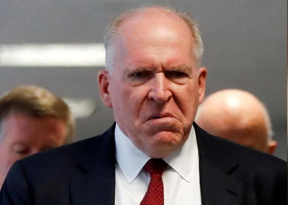 Former CIA director John Brennan arrives for a Senate Intelligence Committee hearing evaluating the intelligence community assessment on Russian Activities and Intentions in Recent US Elections on Capitol Hill in Washington, US, on 16 May 2018. Photo: Reuters