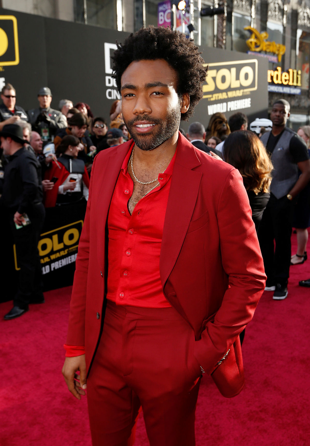 Cast member Donald Glover poses at the premiere for the movie `Solo: A Star Wars Story` in Los Angeles, California, US, 10 May, 2018. Photo: Reuters