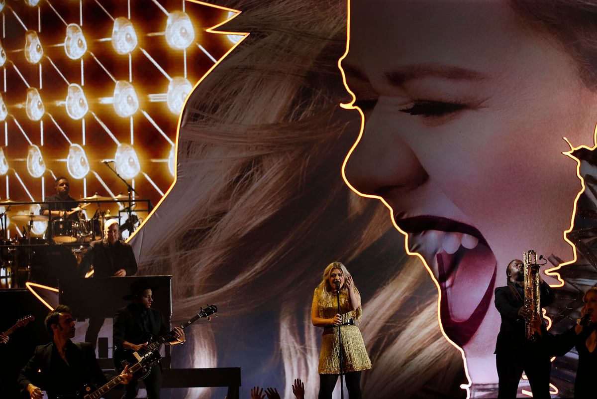 Kelly Clarkson performs ‘Whole Lotta Woman’ during 2018 Billboard Music Awards in Las Vegas, Nevada, US, on 20May. Photo: Reuters