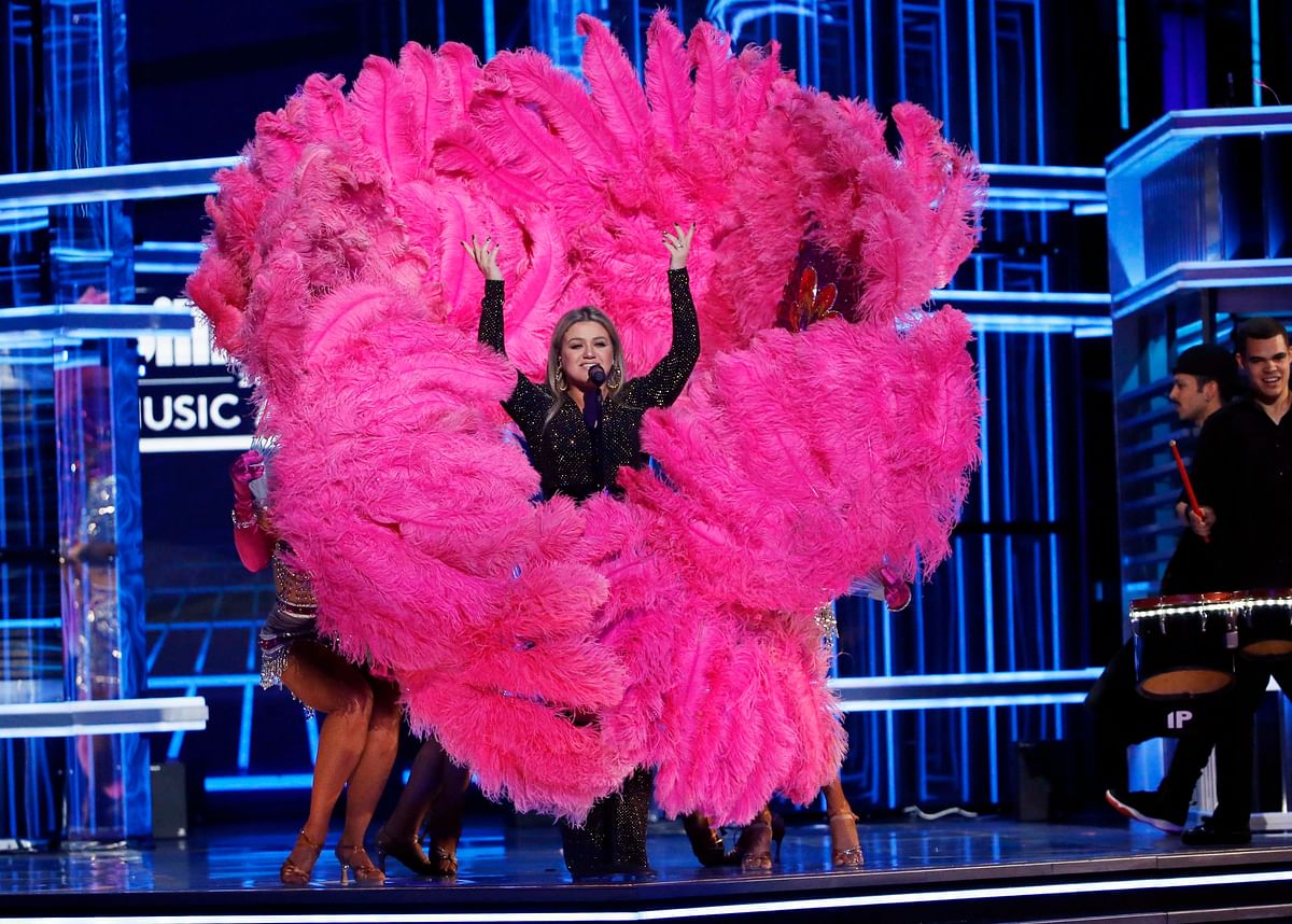 Kelly Clarkson performs ‘New Rules’ during 2018 Billboard Music Awards in Las Vegas, Nevada, US, on 20May. Photo: Reuters