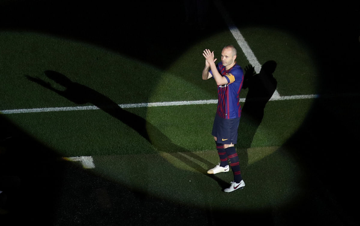 Barcelona`s Andres Iniesta after the match of 20 May. Photo: Reuters