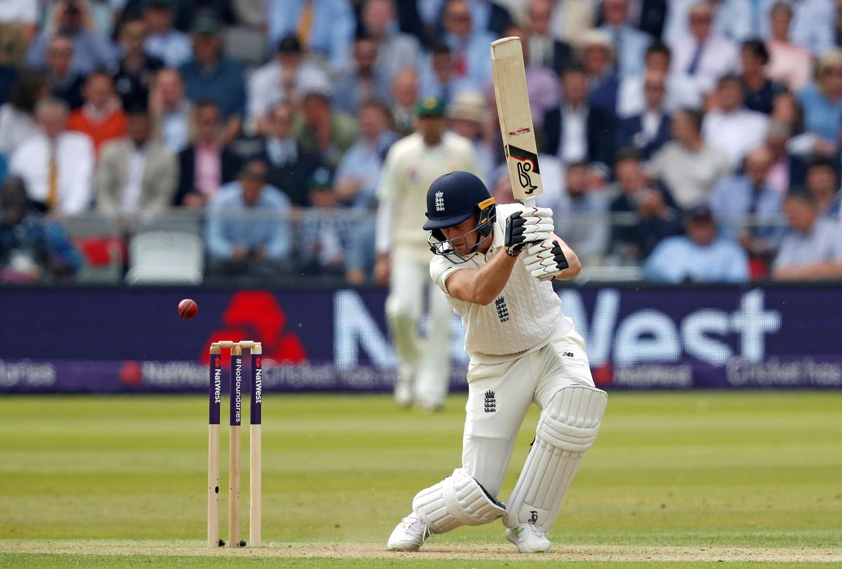 Buttler, in the picture, and Test debutant Dominic Bess shared an unbroken century stand to give England some hope. AFP