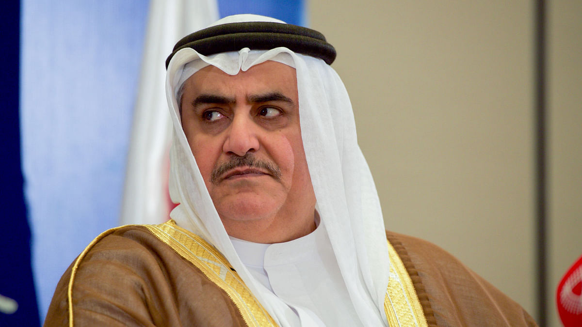 Bahraini foreign minister Sheikh Khalid bin Ahmed al-Khalifa. Photo: Collected