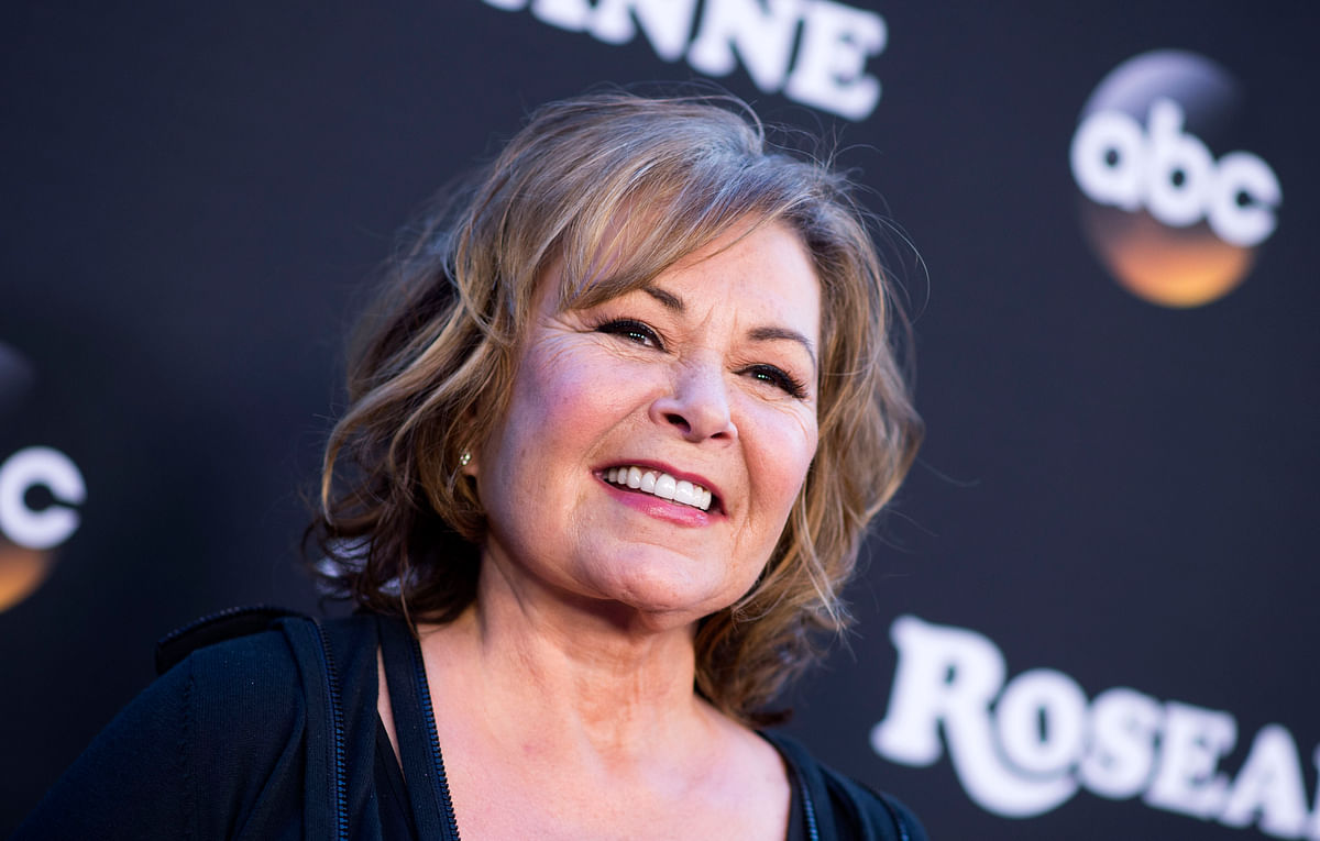 In this file photo taken on 23 March 2018 actress/executive producer Roseanne Barr attends The Roseanne Series Premiere at Walt Disney Studios in Burbank, California