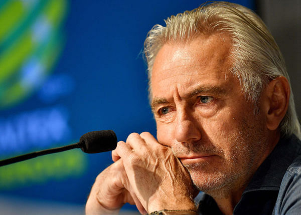 Australia coach Bert van Marwijk had led the Netherlands to the 2010 World Cup final. AFP