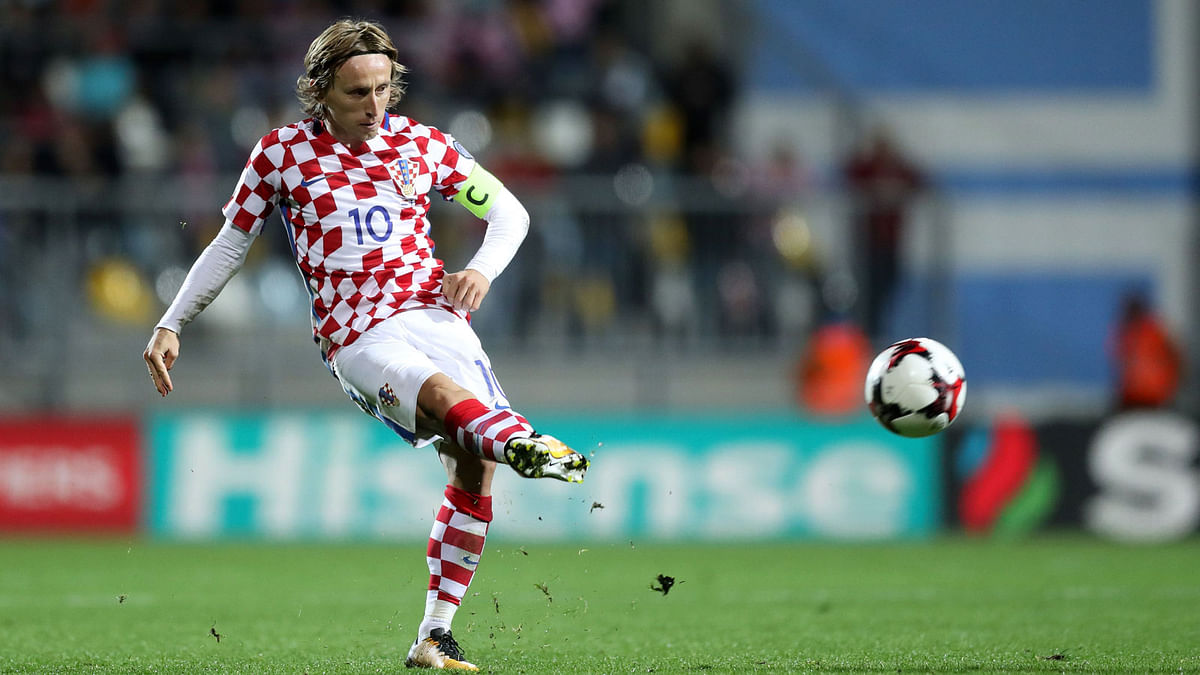 Modric played a key role to help Croatia reach the World Cup. AFP