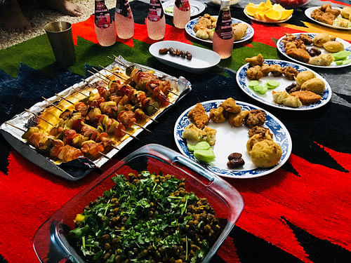 Expatriate Bangladeshis often get together either at someone's house or some restaurants to have Iftar. Photo: Safat Rashif
