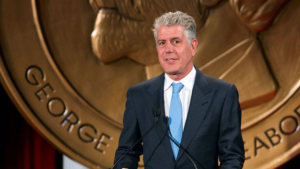Television personality Anthony Bourdain speaks about the show `Parts Unknown` after the show won a Peabody Award in New York, US, 19 May, 2014. Photo: Reuters