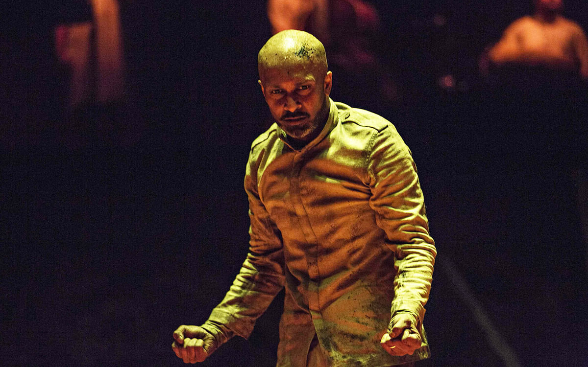 A handout picture released on 8 June 2018 by Akram Khan company shows Akram Khan dancing in XENOS, his final performance as a dancer in a full length piece. Photo: AFP