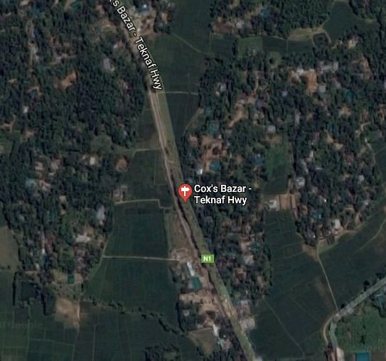 Google satellite image of Cox`s Bazar-Teknaf highway. Photo: UNB