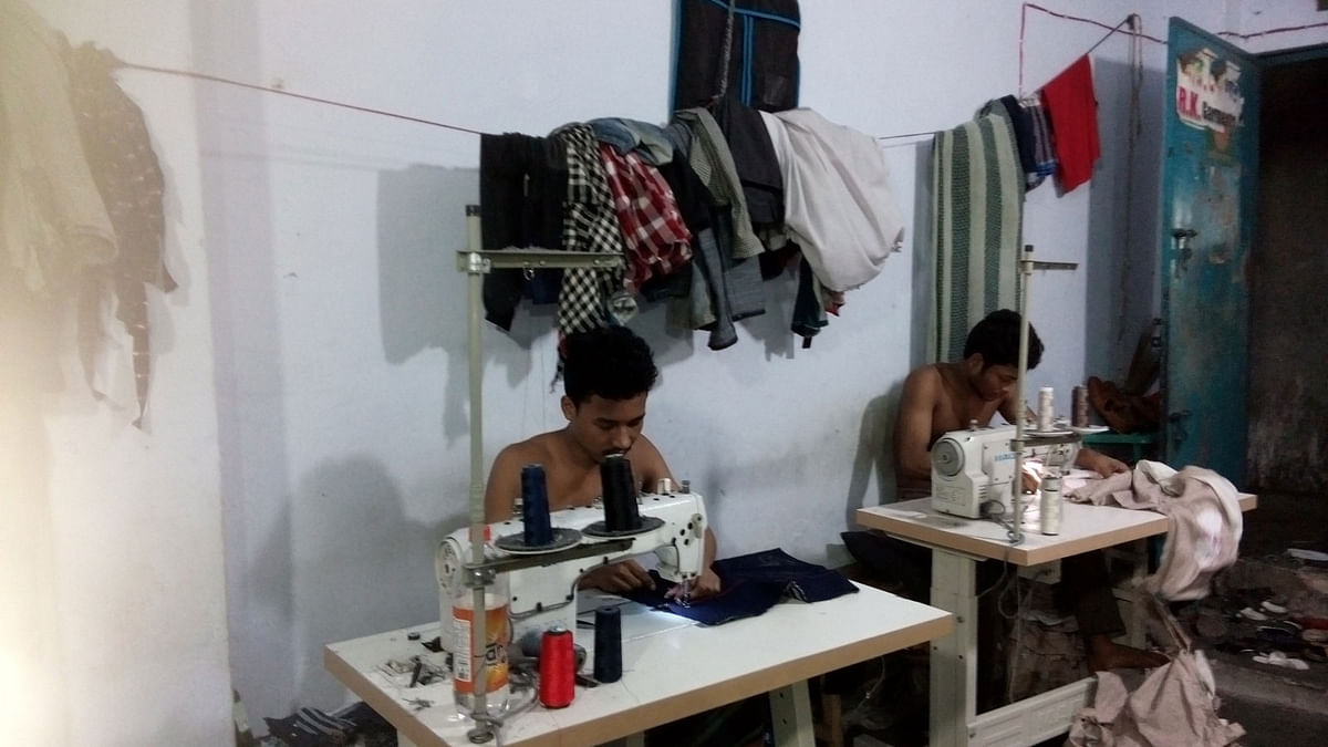 Workers are found busy in their factory. Photo : Mushfique Wadud