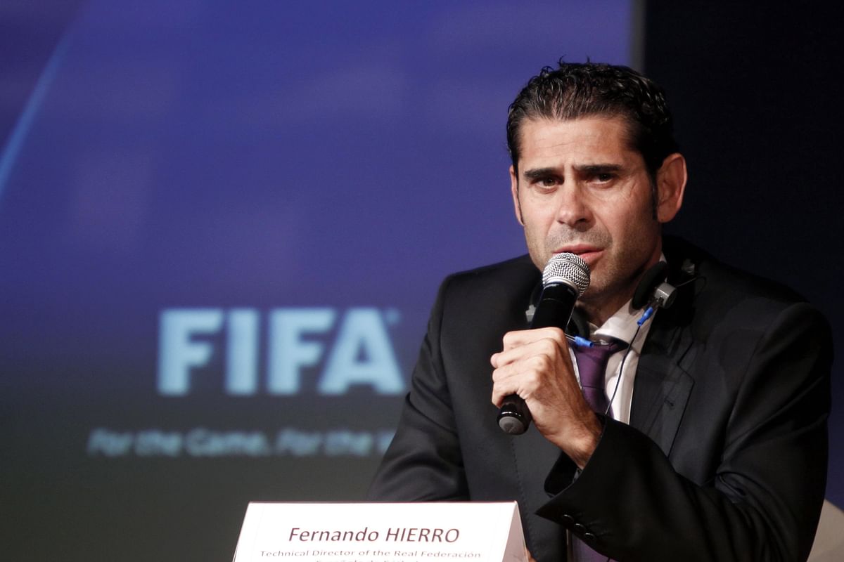 Fernando Hierro will coach the Spanish football team during Russia 2018 World Cup football tournament. File Photo: AFP