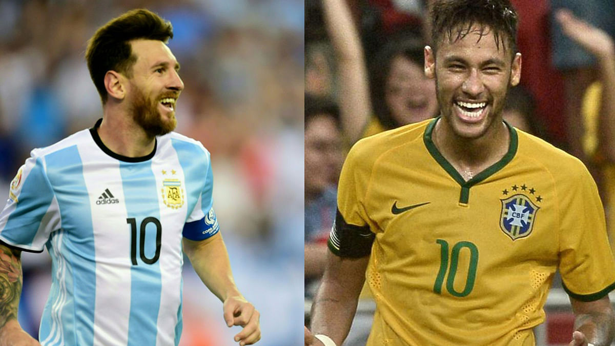 Neymar and Messi are likely to steal the show in Russia. AFP