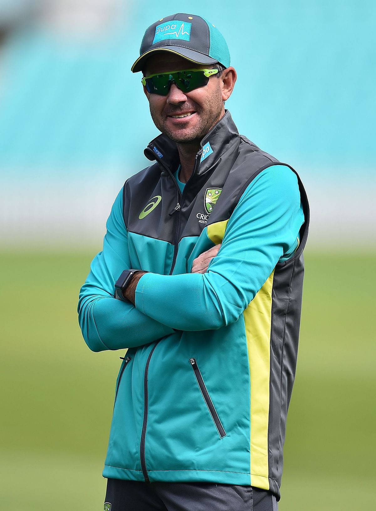 Former Australia captain Ricky Ponting takes part in a practice session at the Oval cricket ground in London on 11 June, 2018 ahead of their one day international series against England. Photo: AFP