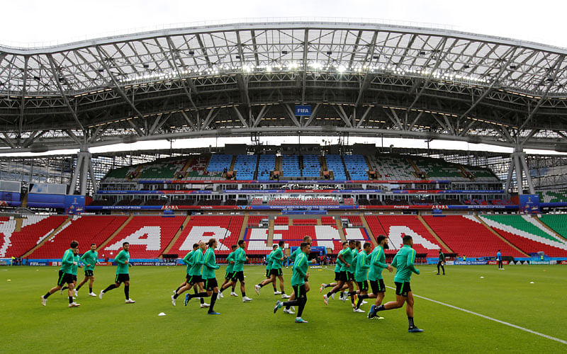 General view during training of Australia team on 15 June 2018. Photo: Reuters