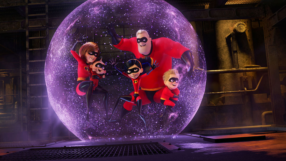 This image released by Disney Pixar shows a scene from `Incredibles 2,` in theaters on 15 June.