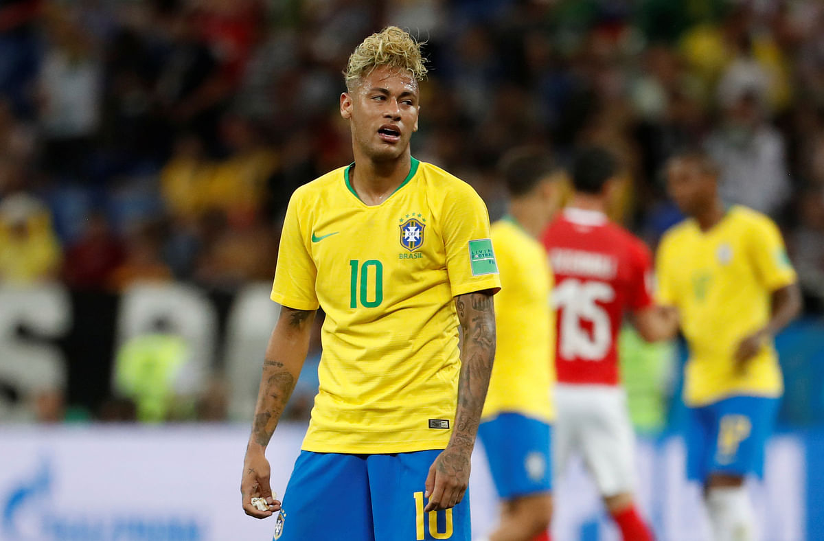 FIFA World Cup 2018 - Group E - Brazil vs Switzerland - Rostov Arena, Rostov-on-Don, Russia - 17 June 2018 - Brazil`s Neymar looks dejected at the end of the match. Photo: Reuters