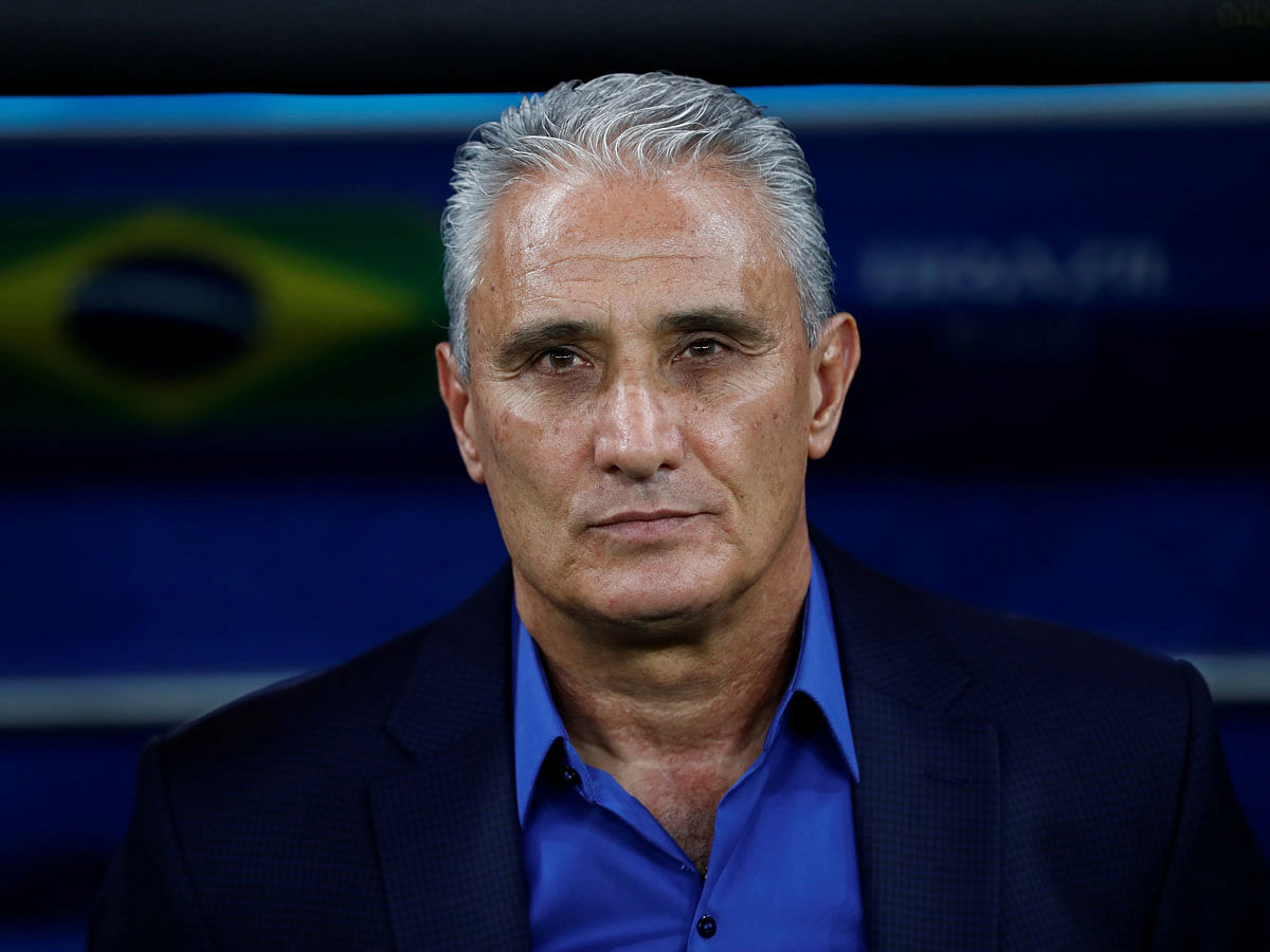 Brazil coach Tite before the match between Brazil and Switzerland at Rostov Arena, Rostov-on-Don, Russia on 17 June, 2018. Photo: Reuters