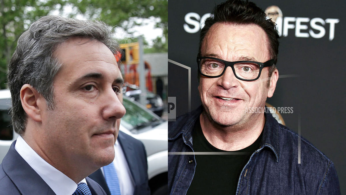 Trump’s former attorney Michael Cohen and TV comedian Tom Arnold