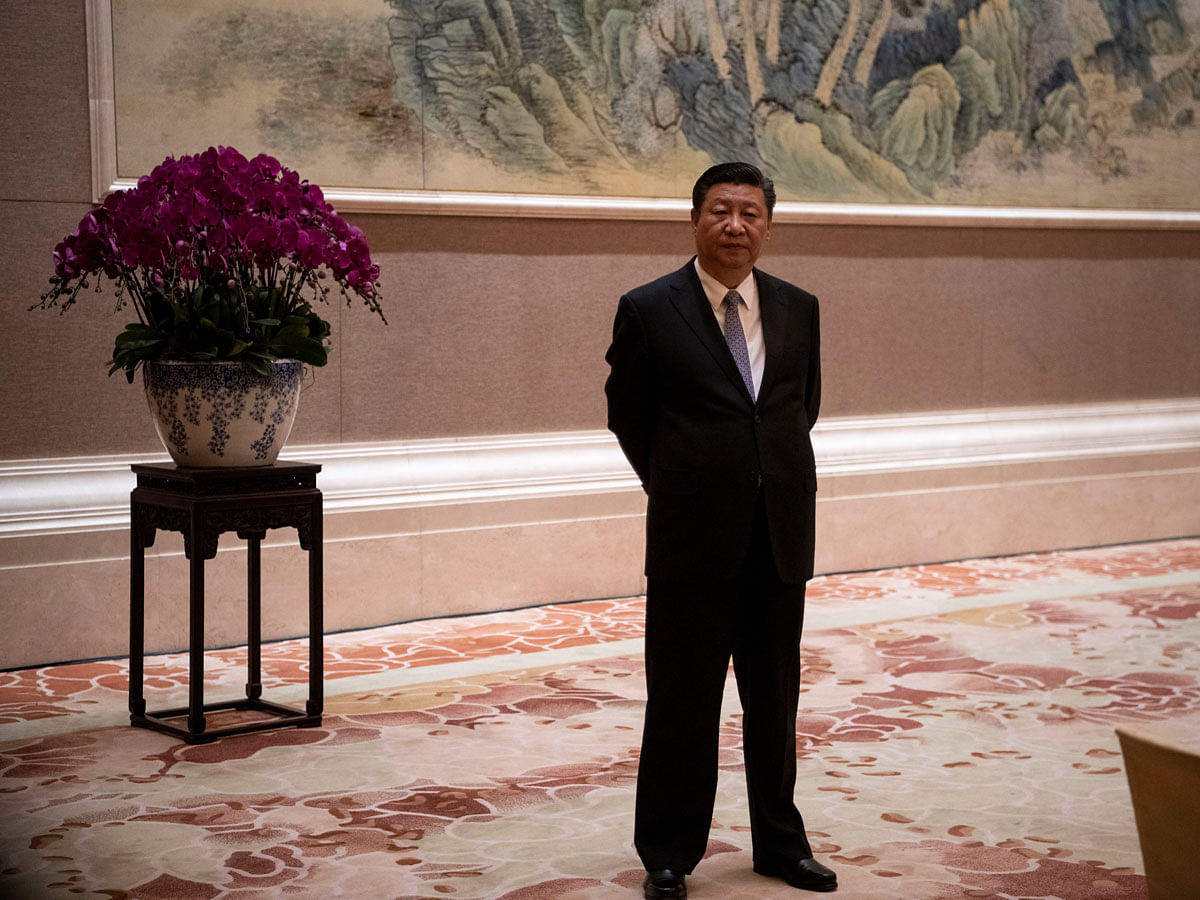 China`s president Xi Jinping waits for the arival of Papua New Guinea prime minister Peter O`Neill prior to a meeting at the Diaoyutai State Guesthouse in Beijing, China on 21 June 2018. Photo: ReutersXi for China`s leadership in global governance reform