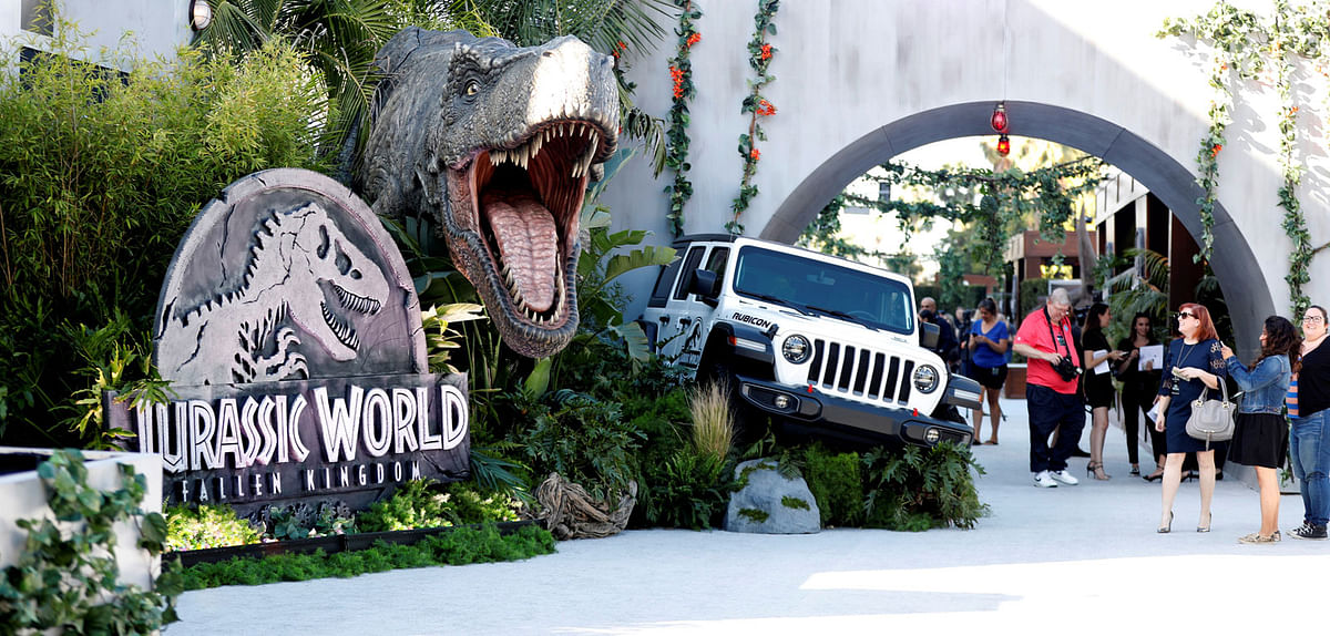 A general view of the premiere of the movie “Jurassic World: Fallen Kingdom” at Walt Disney Concert Hall in Los Angeles, California on 24 May . Photo: Reuters