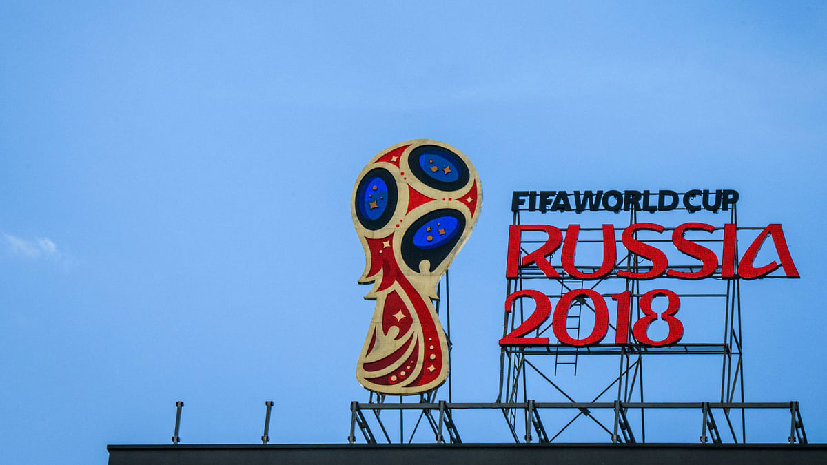 Logo of world cup. Photo: AFP