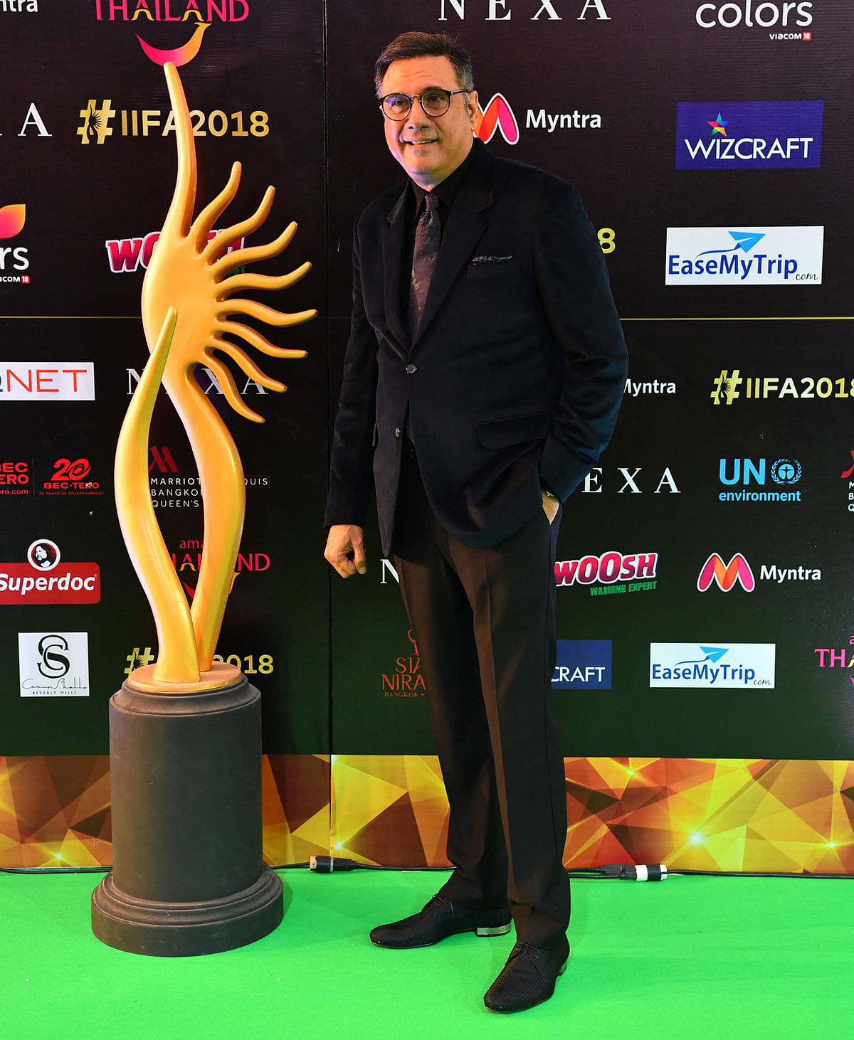Bollywood actor Boman Irani arrives for the IIFA Awards of the 19th International Indian Film Academy (IIFA) festival at the Siam Niramit Theatre in Bangkok on 24 June 2018. Photo: AFP
