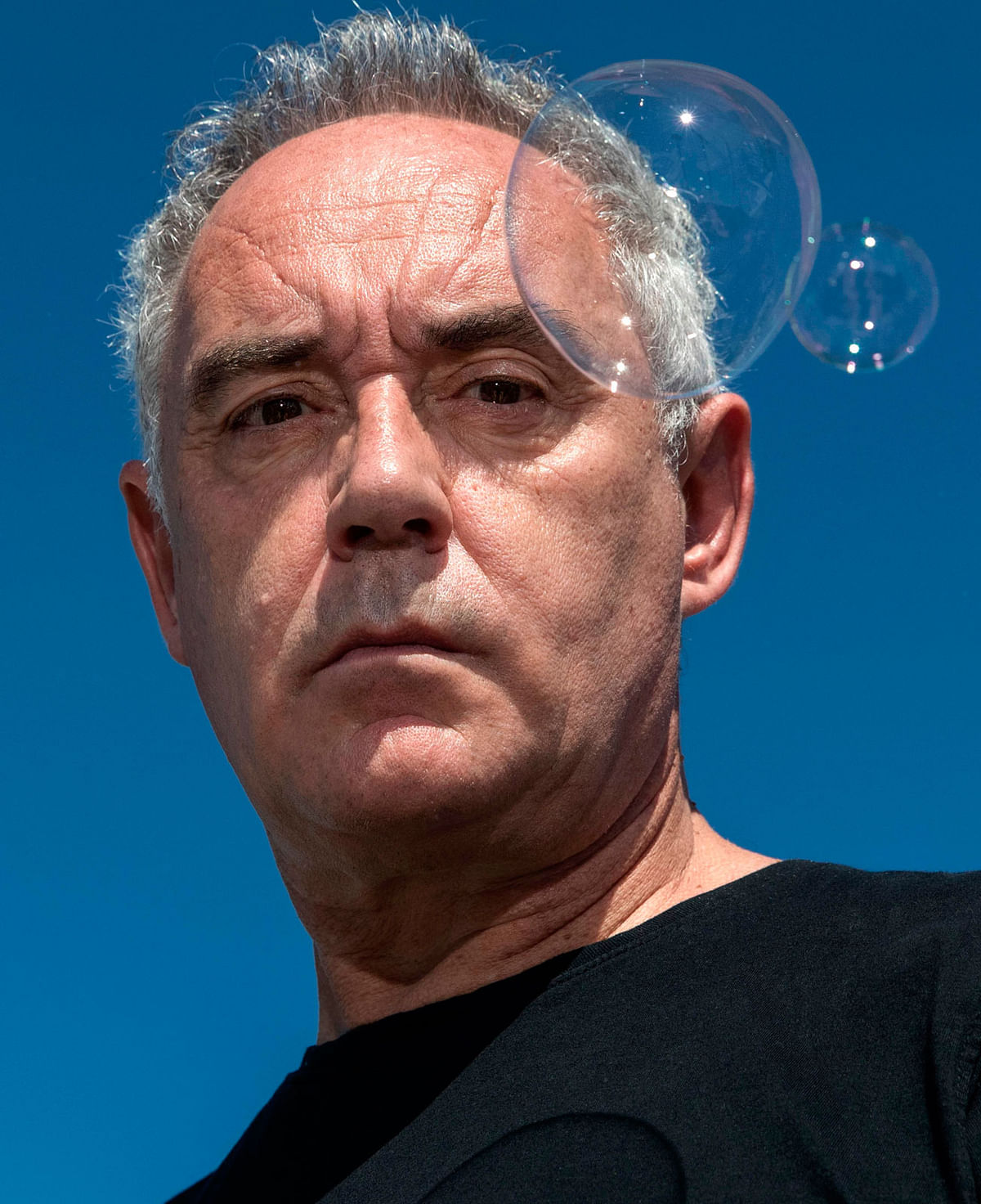 In this file photo taken on 26 June 2018 Spanish chef from Catalonia Ferran Adria poses during a photo session in Paris. Ferran Adria -- `the most influential chef in the world` -- is a man on a mission. Just not one that involves him having to run a restaurant.