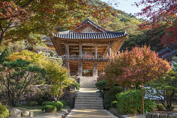 This undated handout photo released by UNESCO on 30 June, 2018 via Yonhap shows the Buseoksa temple in Yeongju. Photo: AFP