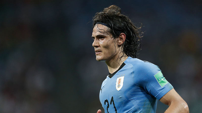 Uruguay’s Edinson Cavani might miss their match against France in quarter finals in Nizhny Novgorod. Photo: AFP