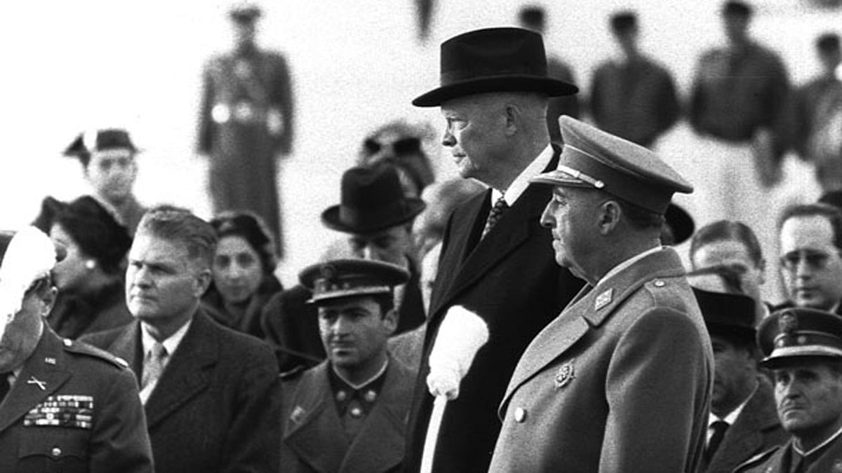 Franco and Eisenhower in Madrid during 1959. Photo: Collected