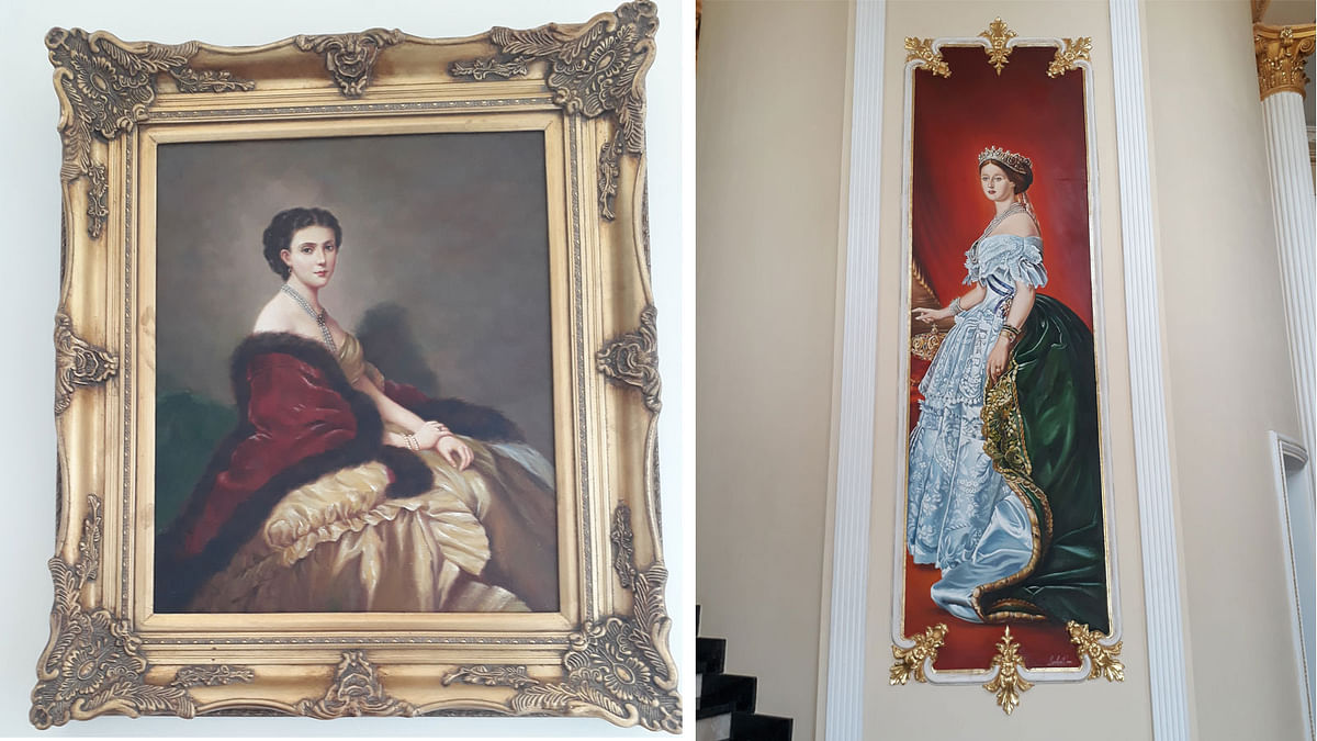 Most of the Moscow hotels have huge paintings hung on the wall.Photo: Quamrul Hassan