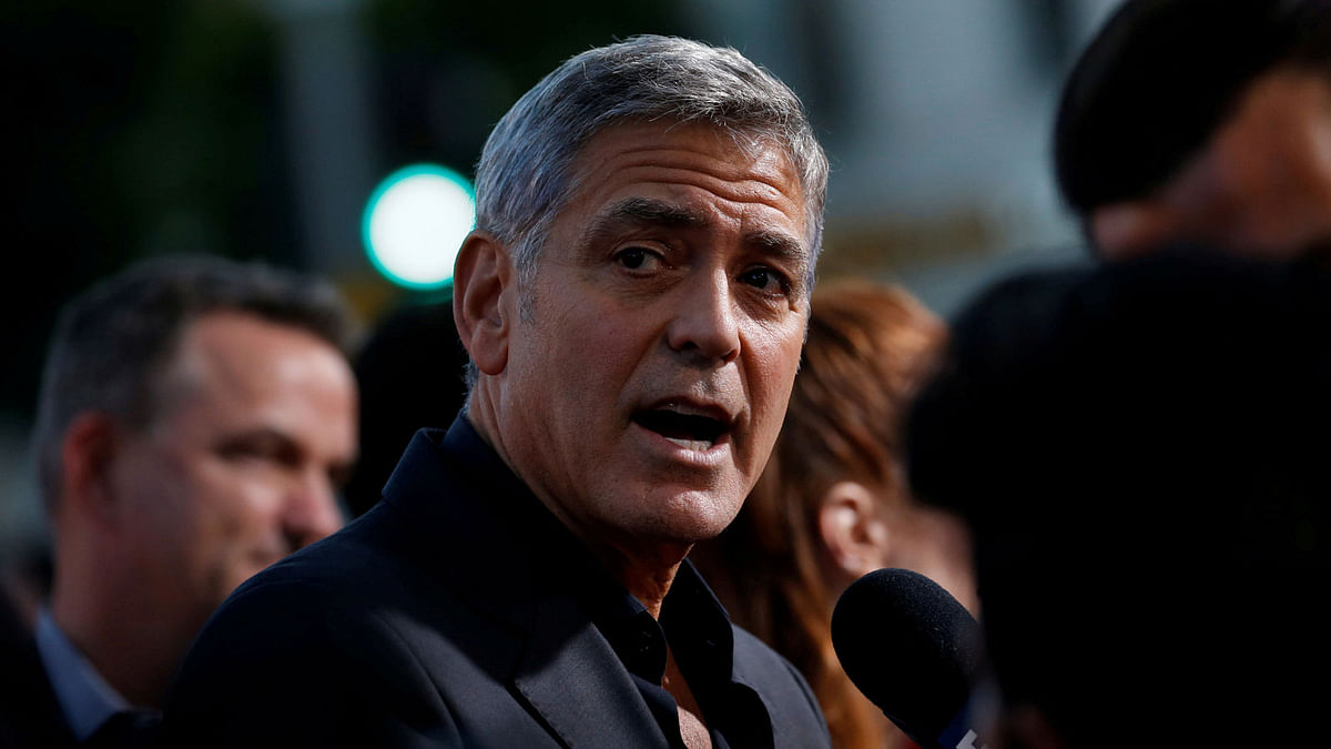 Director George Clooney is interviewed at the premiere for `Suburbicon` in Los Angeles, California, US on 22 October 2017. Photo: Reuters