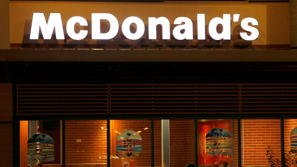 The logo of a McDonald`s restaurant is seen in Bordeaux. Photo: Reuters