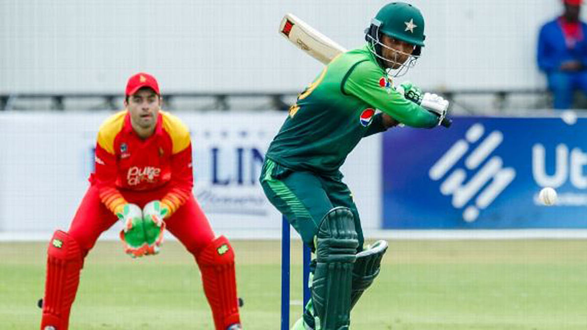 Pakistani opener Fakhar Zaman scored his second ODI century in Bulawayo. Photo: AFP