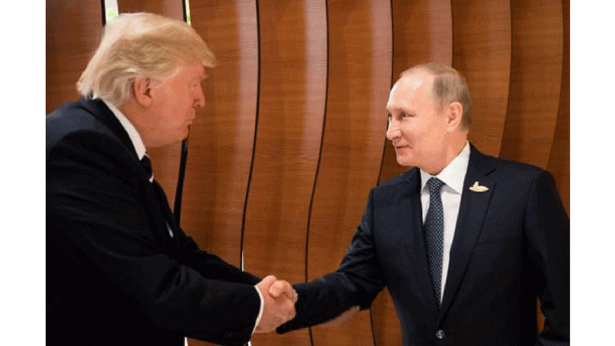 US president Donald Trump and Russian president Vladimir Putin. Photo: Reuters
