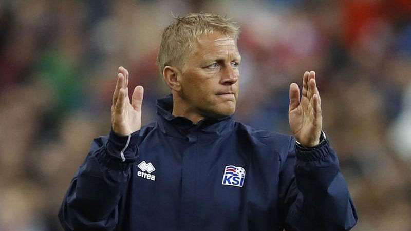 Iceland coach Heimir Hallgrimsson