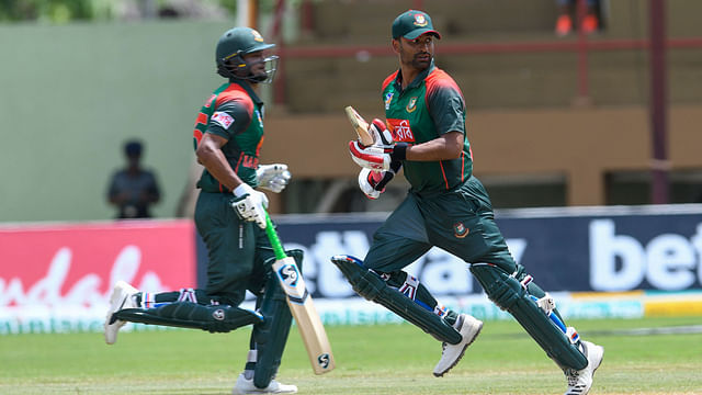 Shakib Al Hasan (L) and Tamim Iqbal (R) played a key role as Bangladesh won the first ODI