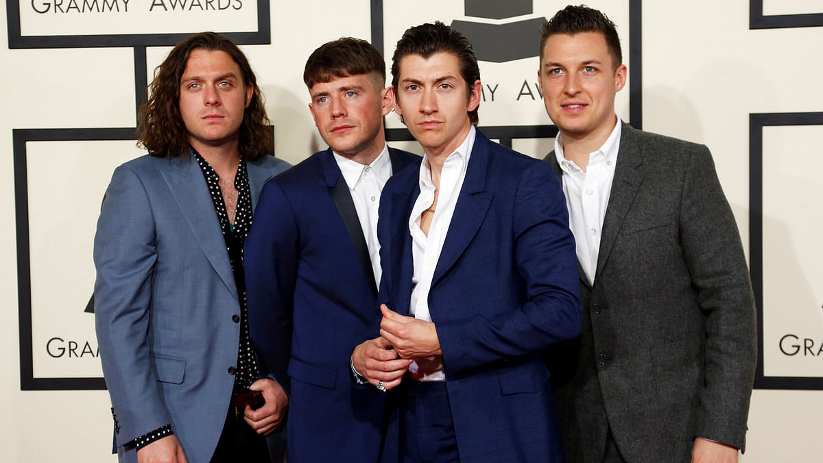 Musical group The Arctic Monkeys arrive at the 57th annual Grammy Awards in Los Angeles, California on 8 February, 2015. Photo: Reuters