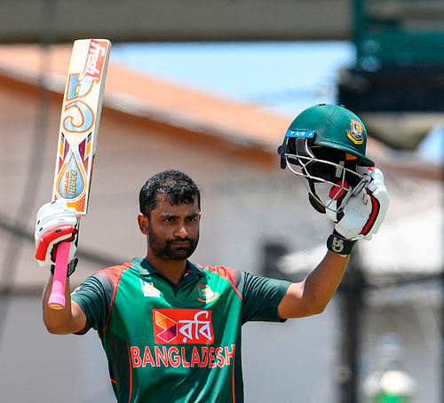 Tamim hit his second ton in three games, his 11th in the career. AFP