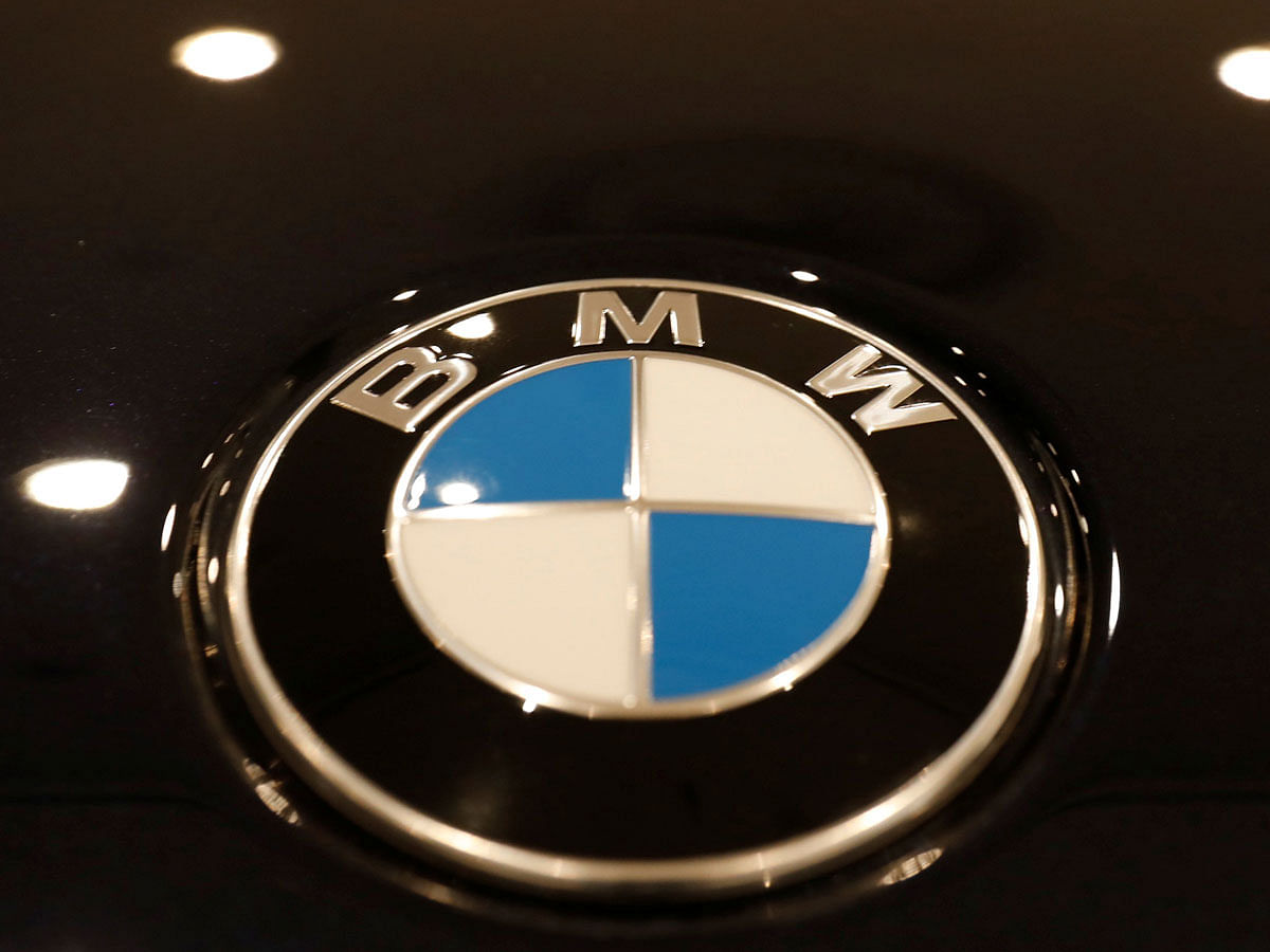 The BMW logo is seen on a vehicle at the New York Auto Show in the Manhattan borough of New York City, New York, US on 29 March. Photo: Reuters