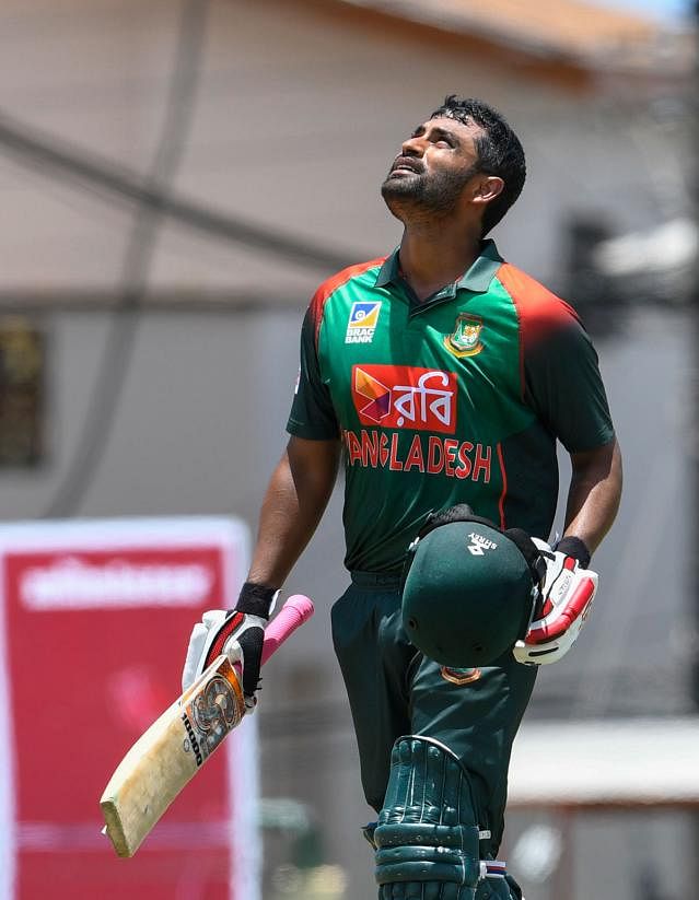 Tamim hit his second ton in three games, his 11th in the career. AFP