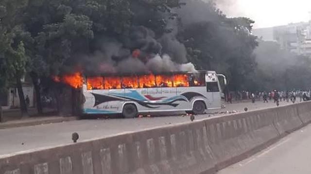 11 buses were torched all over the capital city on Thursday, 12 November 2020