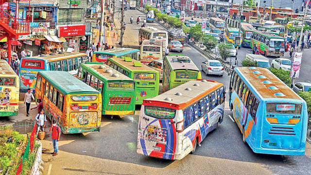 The photo shows chaotic situation on a road. File Photo