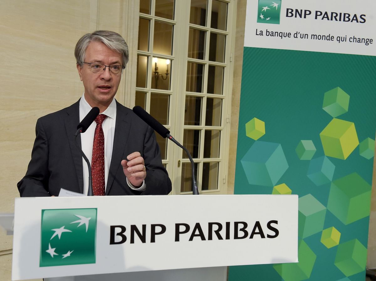 French banking giant BNP Paribas director and chief executive officer (CEO) Jean-Laurent Bonnafe presents the bank`s results for the second quarter of 2018 during a press conference in Paris on 1 August 2018. Photo: AFP