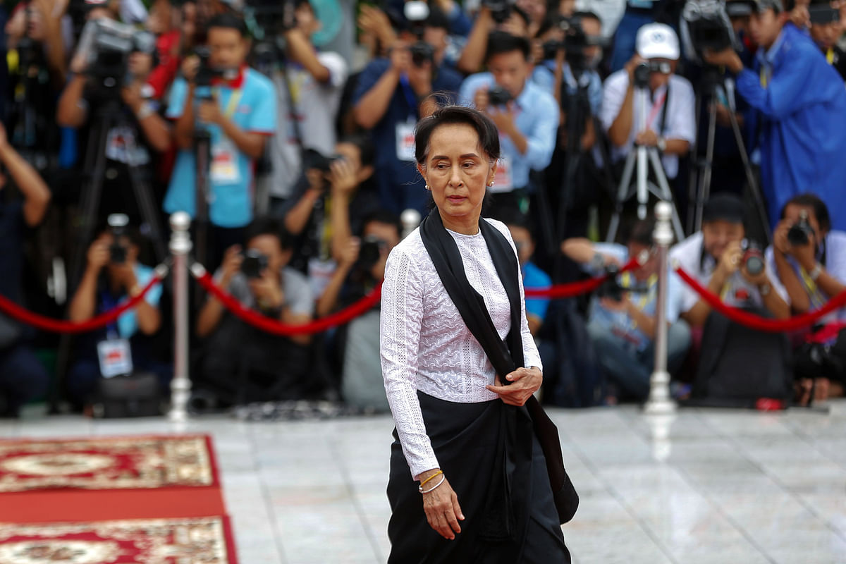 Myanmar State Counselor Aung San Suu Kyi. Reuters