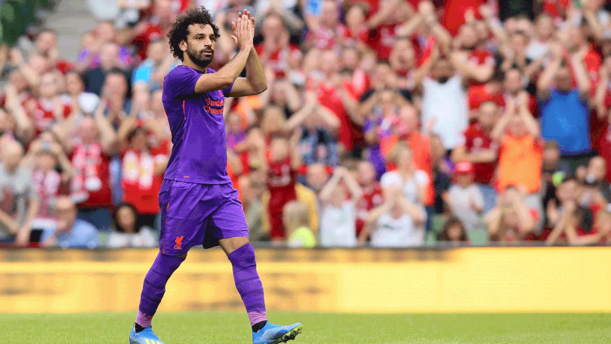 Mohamed Salah hit 32 Premier League goals last term -- a record for a 38-game season. AFP