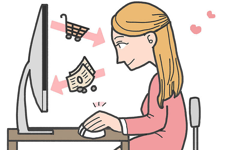 Illustration of online shopping. Photo: Collected